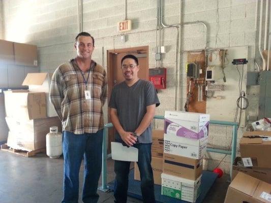 Dr. Putrasahan delivered food boxes to the Phoenix Rescue Mission