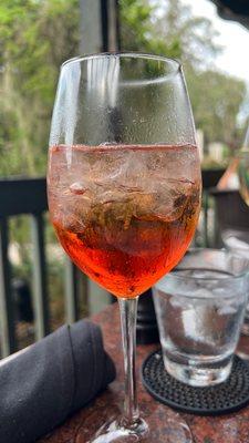 Tasty Elderflower Aperol.