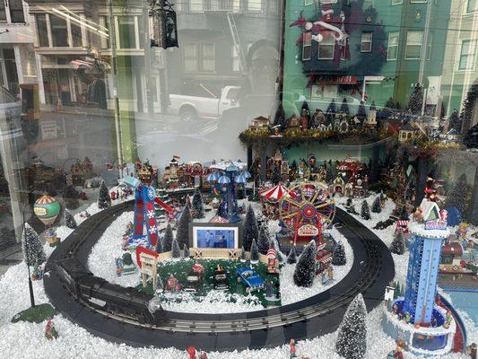 Christmas miniature amusement park