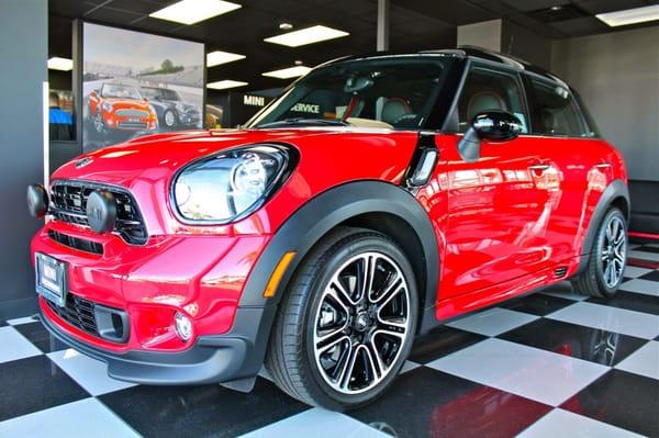 chili red 2015 JCW Countryman... the biggest, baddest MINI