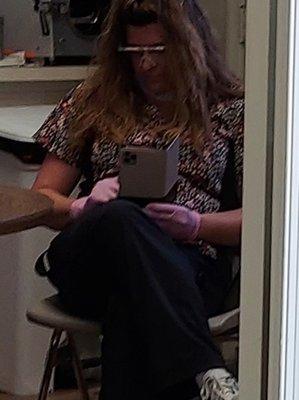 Jennifer Fox recording patients in dental chair in Dr.Josephs office on her personal cell phone without consent. Privacy violation Concern?