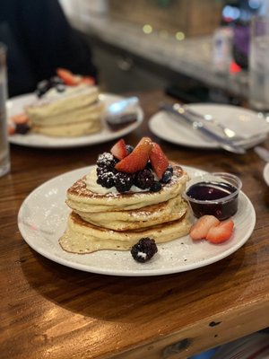 Lemon ricotta pancakes