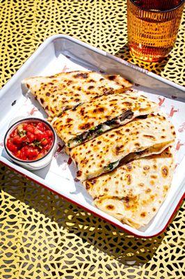 Mushroom quesadilla