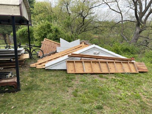 I took a shed apart one nail at a time and rebuilt it at a new location