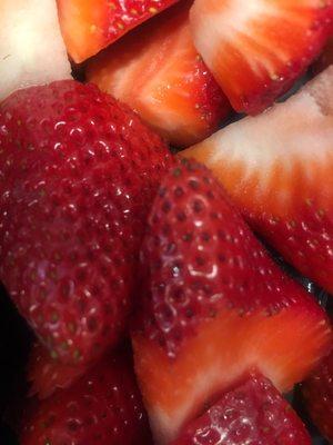 My fresh, sweet, firm strawberries.