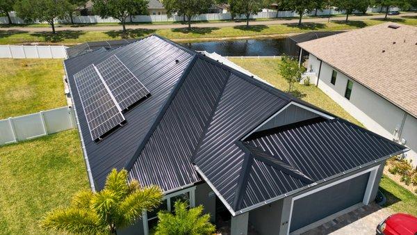 Take a look at this Black Metal Roof we installed in Melbourne