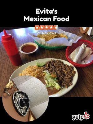 Delicious barbacoa plate!