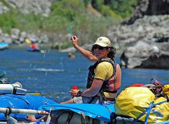 Relaxing on California's Klamath River