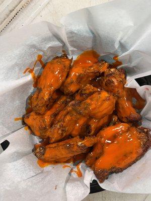 Chicken wings with buffalo sauce