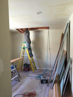 Entrance to attic room