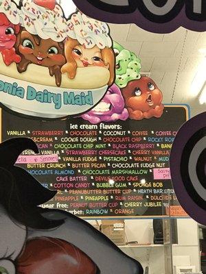 Ice cream flavors