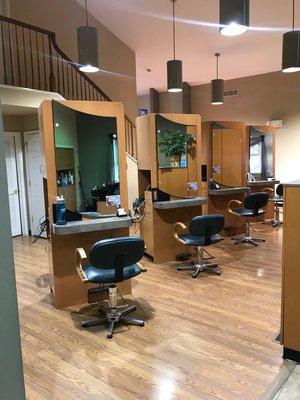 Inside the salon