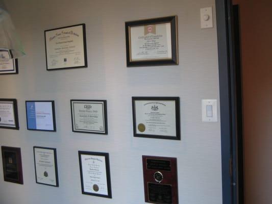 Post-doc certification certificates