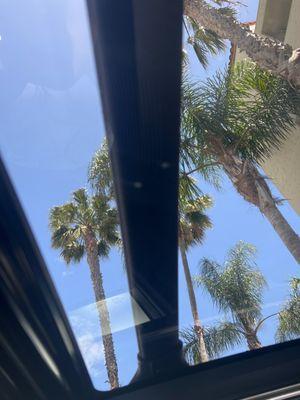 Stains on  my sun/moon roof