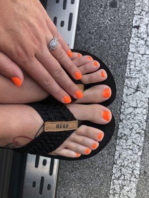 Gel mani and pedi