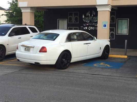 Thanks for parking in a handicap spot asshole!