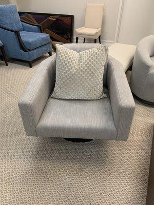 Custom swivel chair.