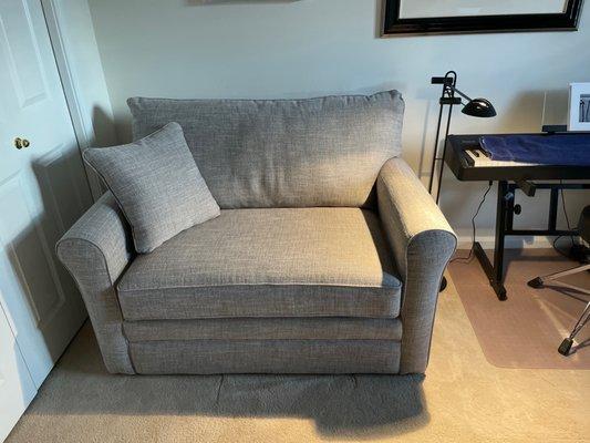 Sleeper chair in office for guests