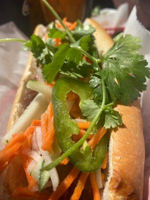 Grilled pork bahn mi