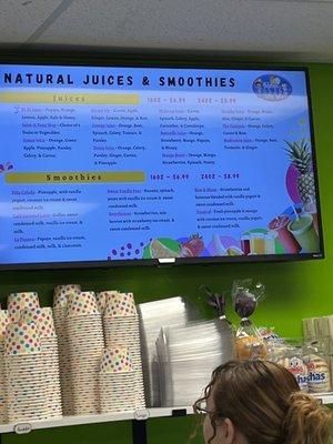 Smoothies and juices