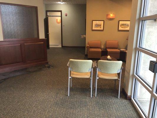 Friday, April 12, 2019: patient waiting area.