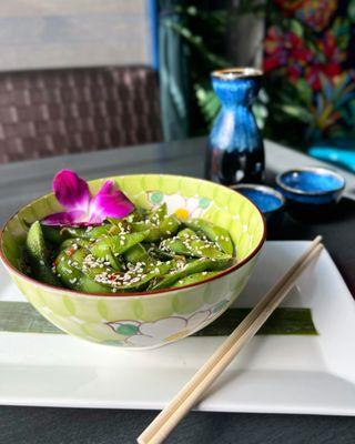 Steamed Edamame & Sake