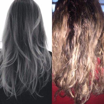 Is Zero stars and option?? My friend Vanessa payed over 100 dollars for a black to silver ombré type of hair style.