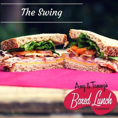 Turkey, ham, and bacon top our Swing sandwich. Be sure to try one!