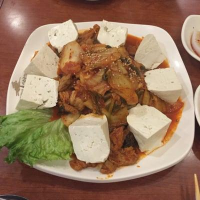 tofu kimchi (contains pork)