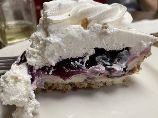 Blueberry cream cheese pie