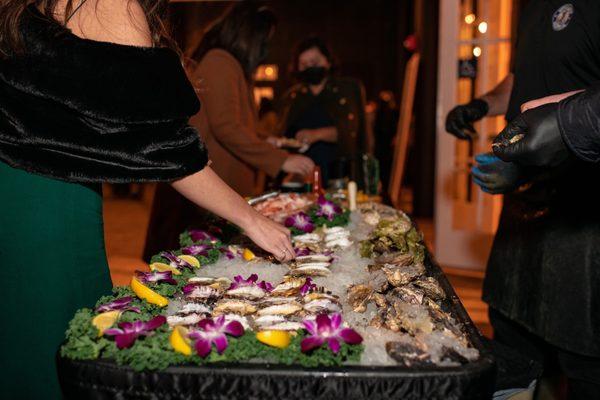 Oyster Bar at our wedding - January 29, 2022