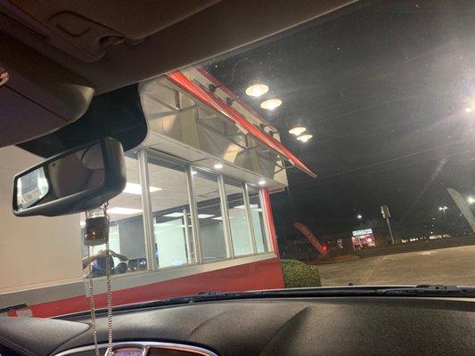 Krystal's drive thru ( the best pic I could get)