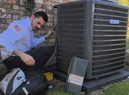 Residential HVAC installation