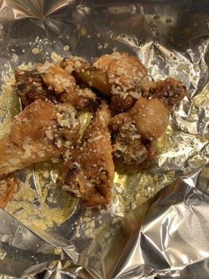 Garlic Parm wings. No vampires bothering me after this!