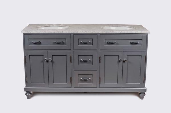 Traditional style 60" round sink vanity. Available now!