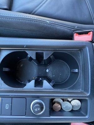 Dirty Audi Q3 interior