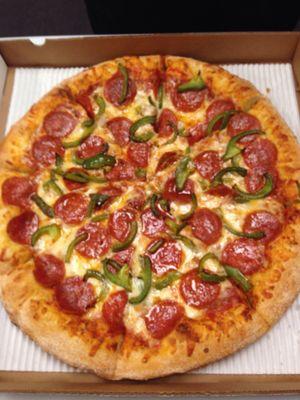 Large pepperoni & green peppers