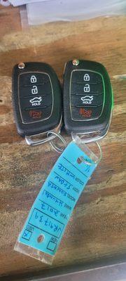 Hyundai key fobs