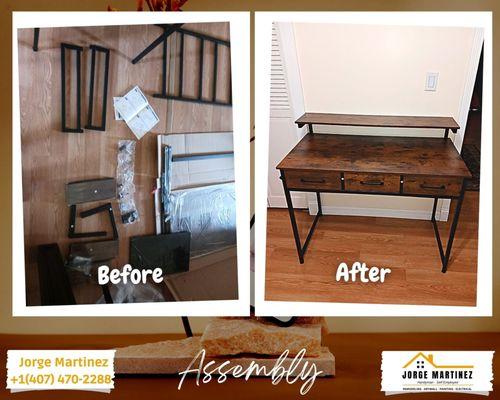 We help you with the assembly of your furniture, cabinets, gazebos, decks, and more