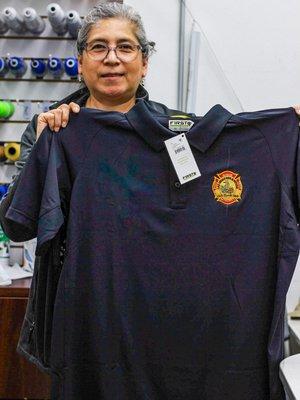 We are extremely honored to embroider the shirts for our HEROIC Las Vegas Fire and Rescue. Thank you so much for your service!!