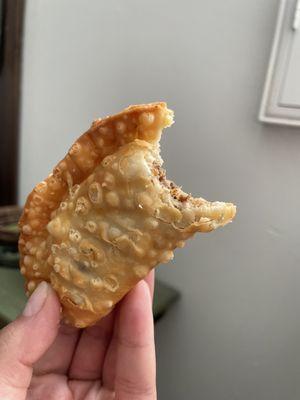 Beef empanada, was juicy and crunchy!  Thanks, Wally for the recommendation!