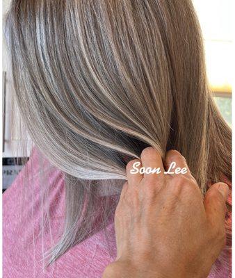 Cool blonde hair -color by Soon Lee