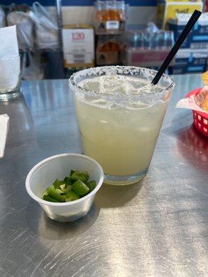 Disappointing "spicy marg"