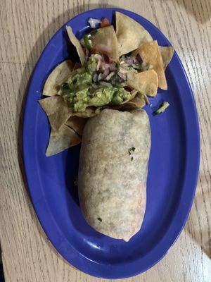 The vegan burrito they concocted for me