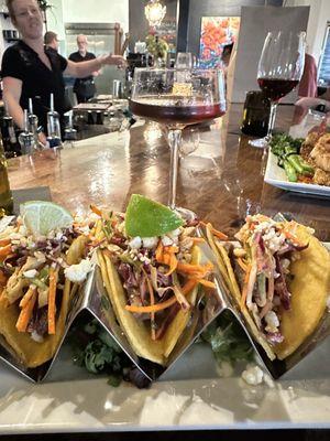 Duck confit tacos