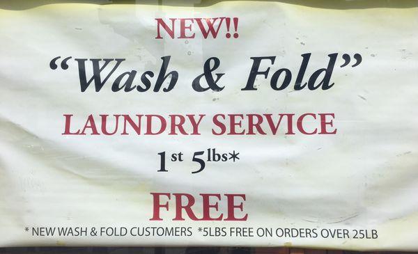 Yes sir we "washed" and "folded" your clothes. They're now "ready" for you to pick up...