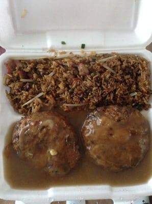 Shrimp egg foo young lunch special