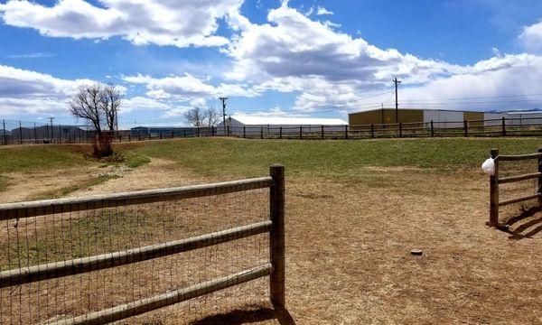 Opening to another play area at the back of the park