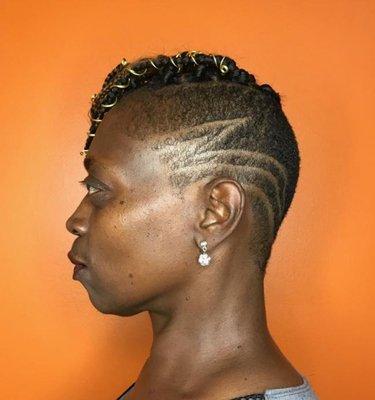 Braided Updo w/ undercut 2