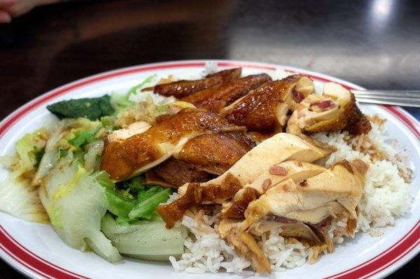 Soy Sauce Chicken on Rice (醬油雞飯): $6.50.